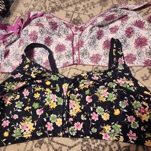 Floral Print Women's Bra Set